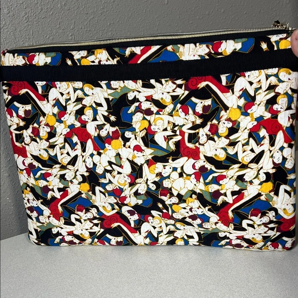 Carolina Herrera Multicolor Graphic Cosmetic Bag - Picture 5 of 5